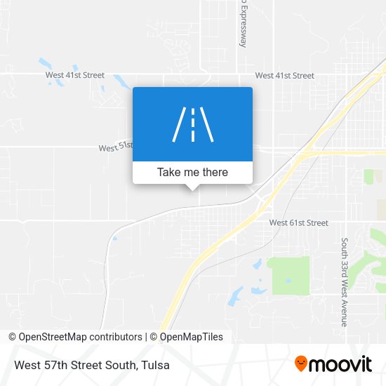 West 57th Street South map