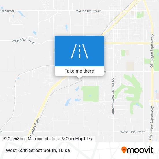 West 65th Street South map