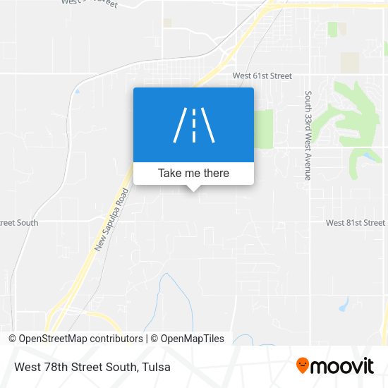 West 78th Street South map