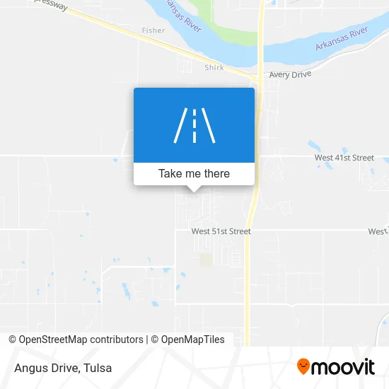 Angus Drive map