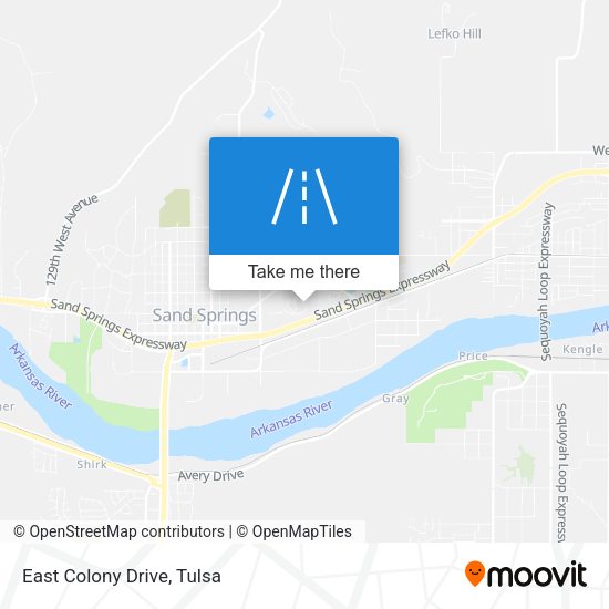 Mapa de East Colony Drive