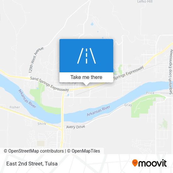 Mapa de East 2nd Street