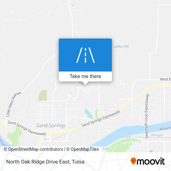 North Oak Ridge Drive East map