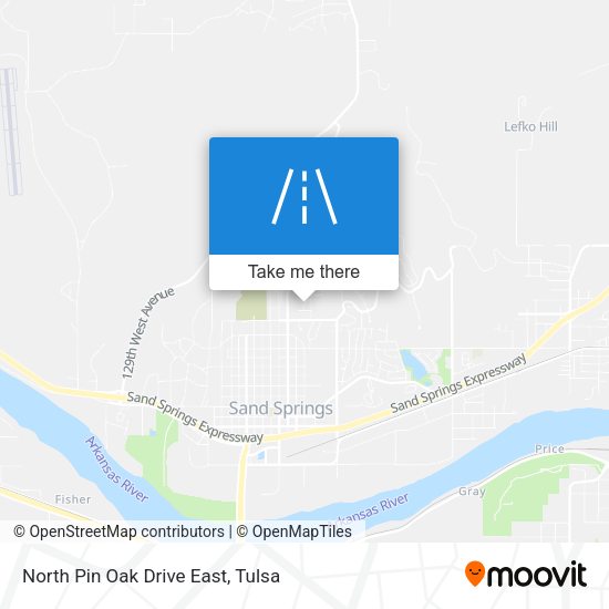 North Pin Oak Drive East map