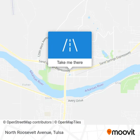 North Roosevelt Avenue map