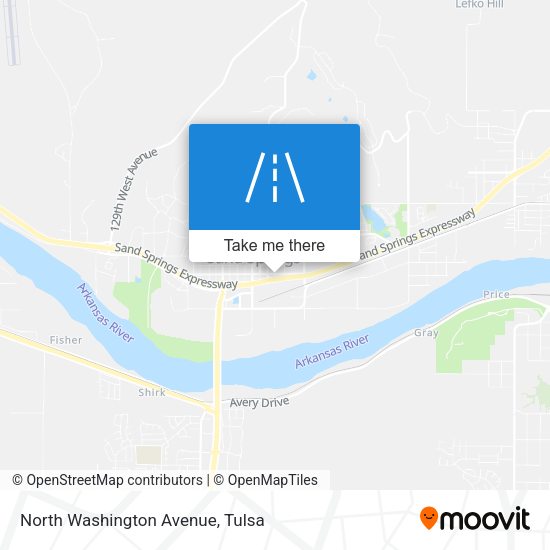 Mapa de North Washington Avenue