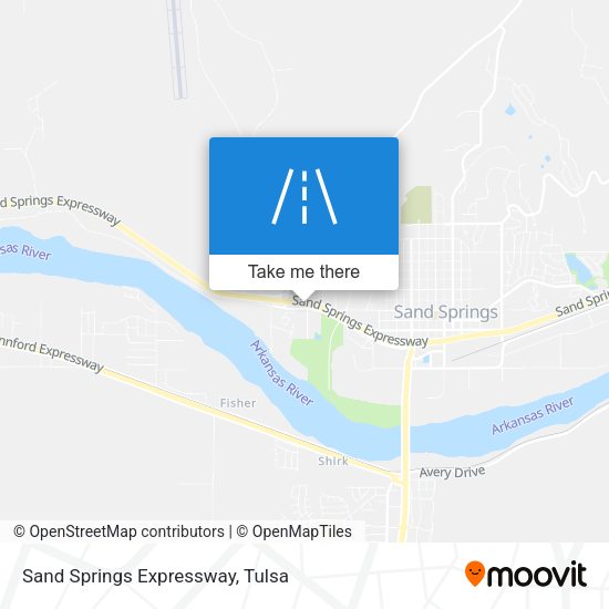 Mapa de Sand Springs Expressway