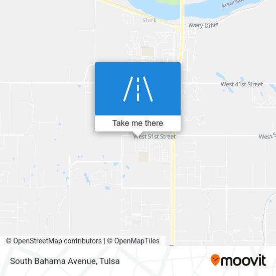 South Bahama Avenue map