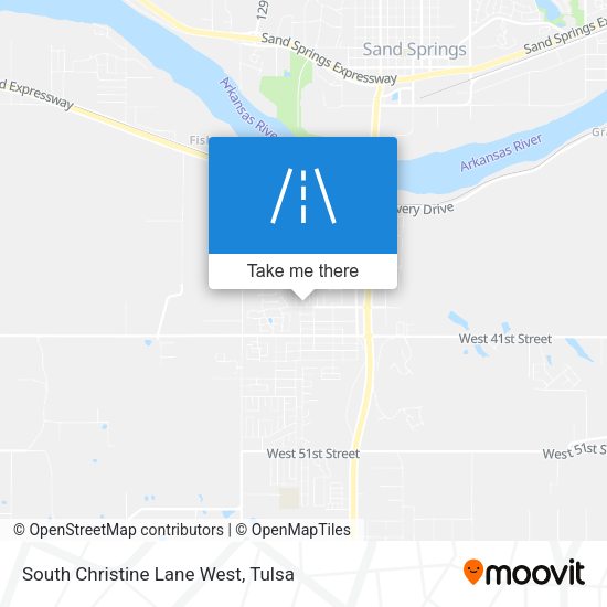 South Christine Lane West map