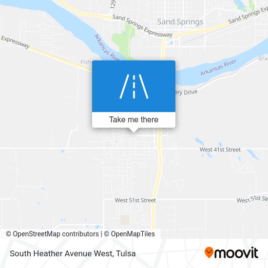 South Heather Avenue West map