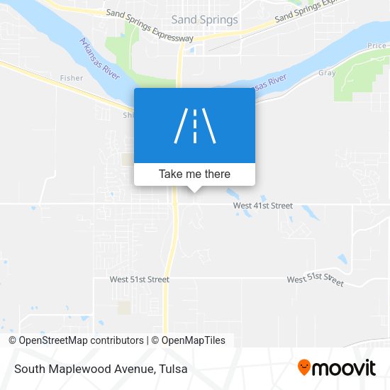 Mapa de South Maplewood Avenue