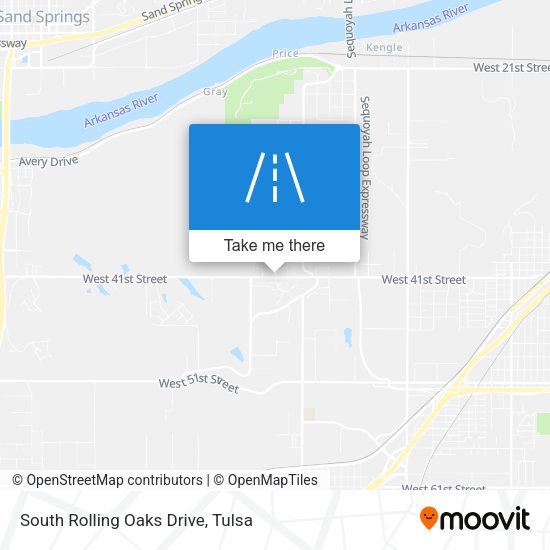 Mapa de South Rolling Oaks Drive