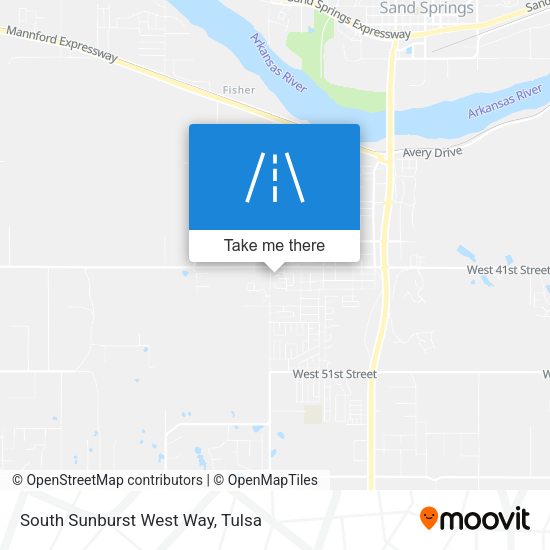 South Sunburst West Way map