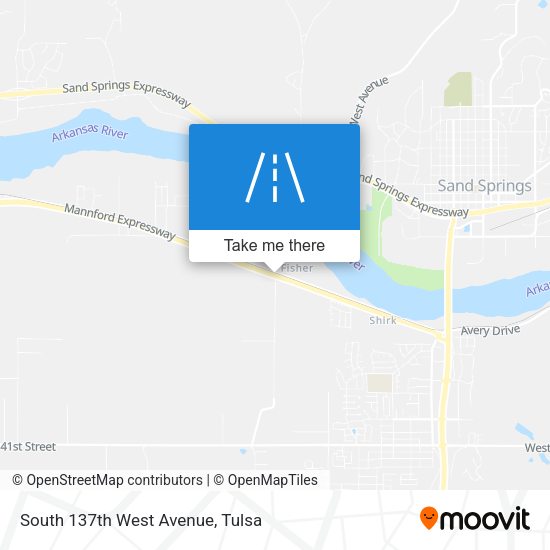 Mapa de South 137th West Avenue