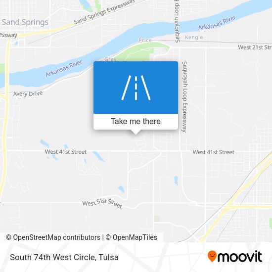 Mapa de South 74th West Circle