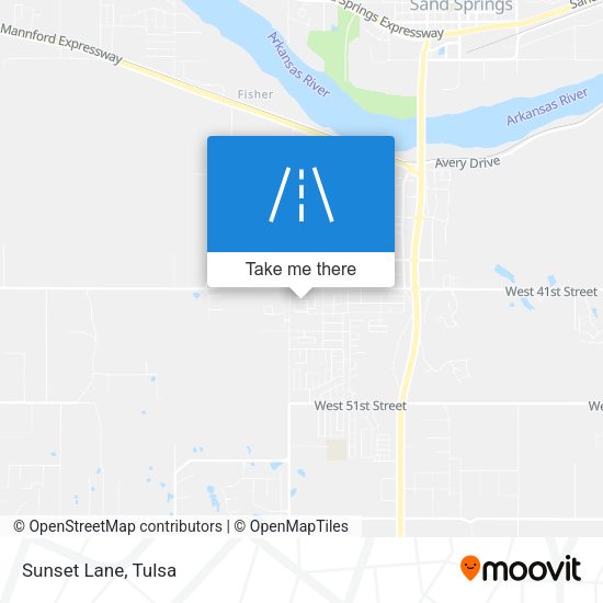 Mapa de Sunset Lane