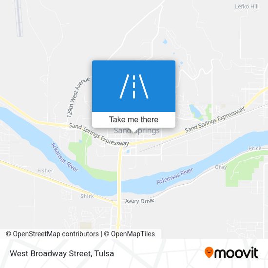 Mapa de West Broadway Street