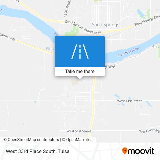 Mapa de West 33rd Place South