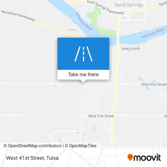 Mapa de West 41st Street