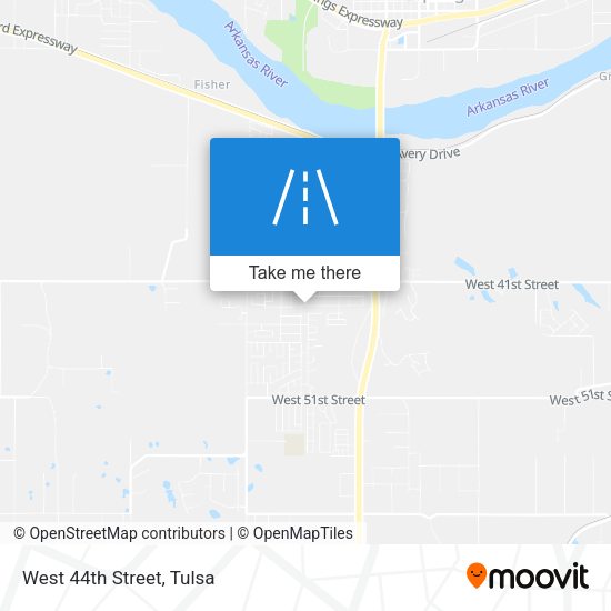 Mapa de West 44th Street