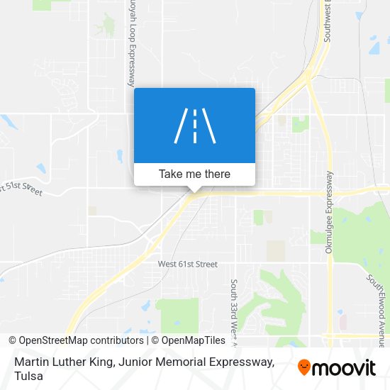 Martin Luther King, Junior Memorial Expressway map