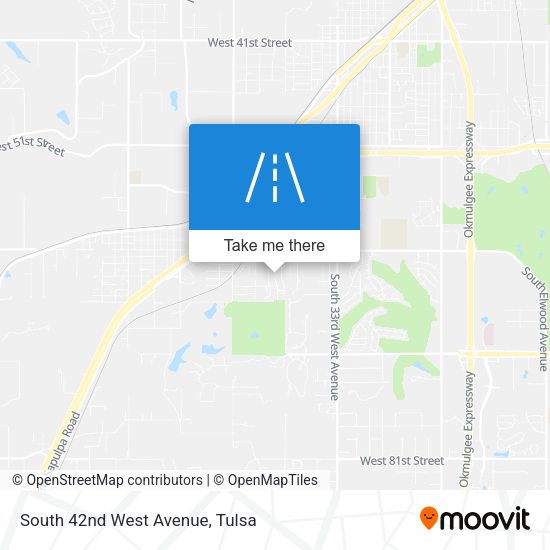 Mapa de South 42nd West Avenue