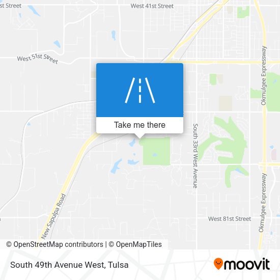 South 49th Avenue West map