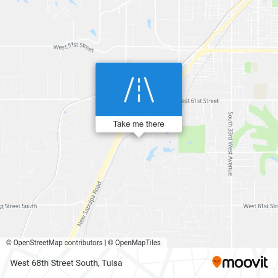 West 68th Street South map
