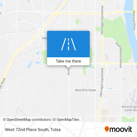 Mapa de West 72nd Place South