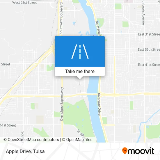 Apple Drive map