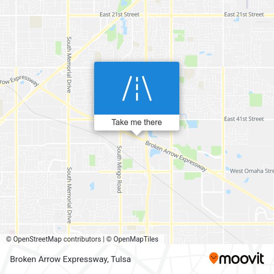 Mapa de Broken Arrow Expressway