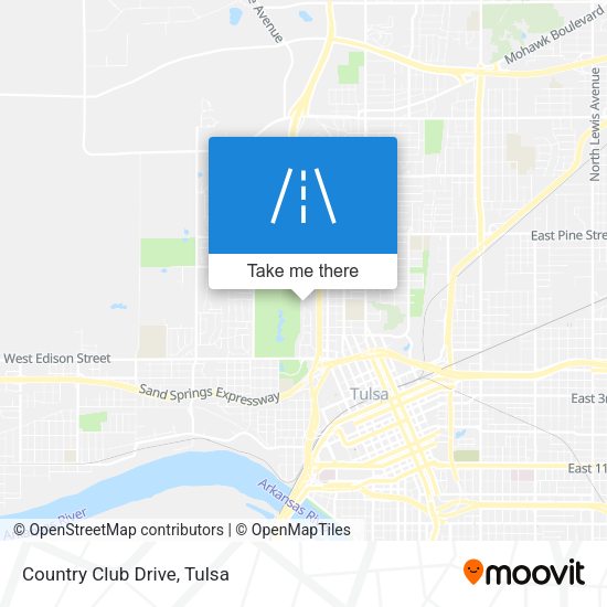 Mapa de Country Club Drive