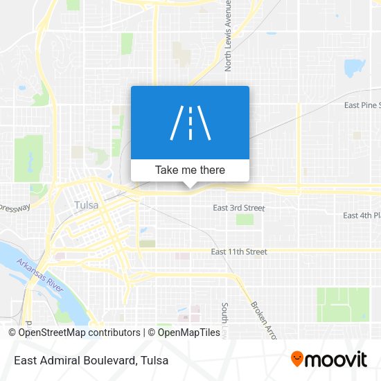 East Admiral Boulevard map