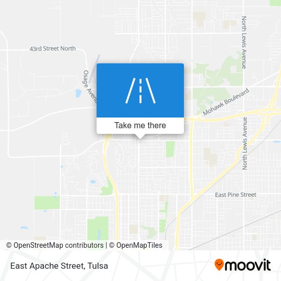 East Apache Street map