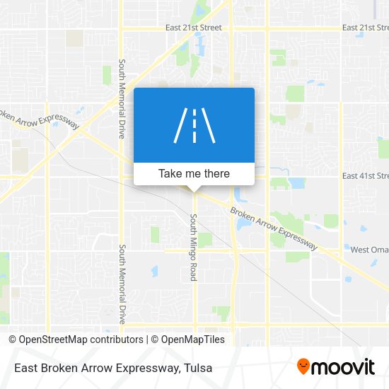 East Broken Arrow Expressway map