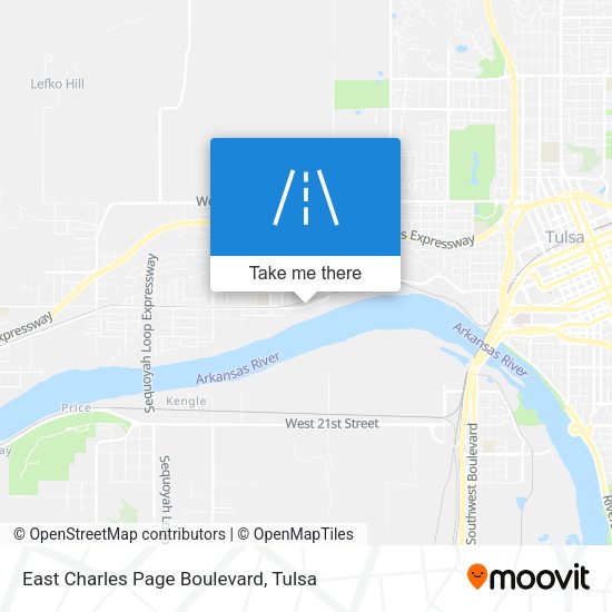 East Charles Page Boulevard map