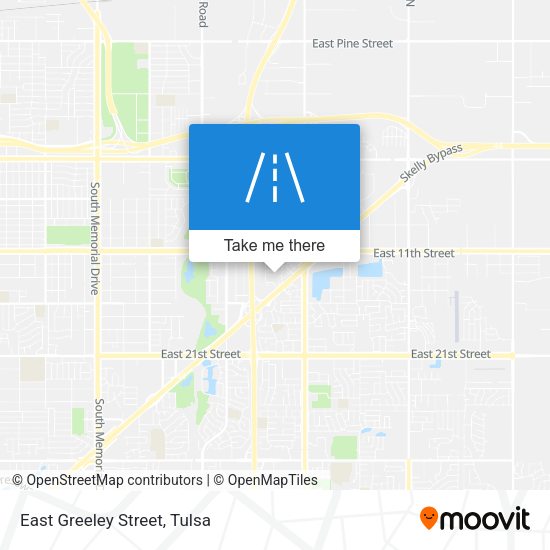 East Greeley Street map