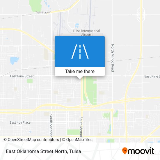 East Oklahoma Street North map