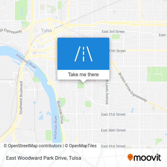 East Woodward Park Drive map