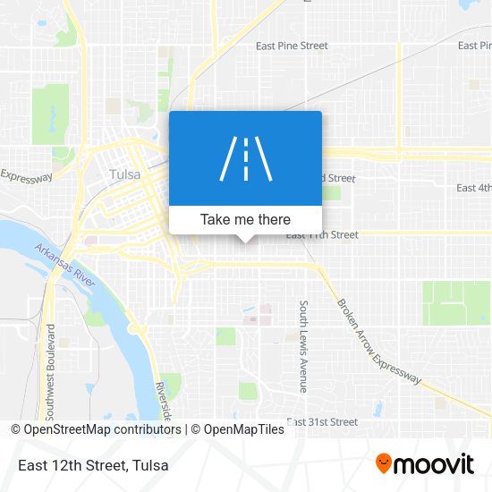 Mapa de East 12th Street