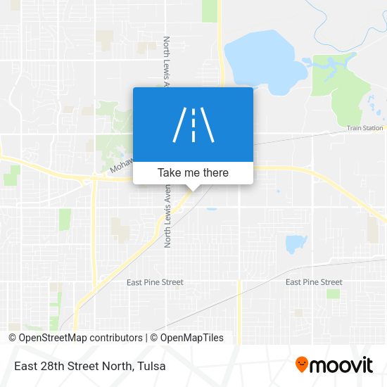 Mapa de East 28th Street North
