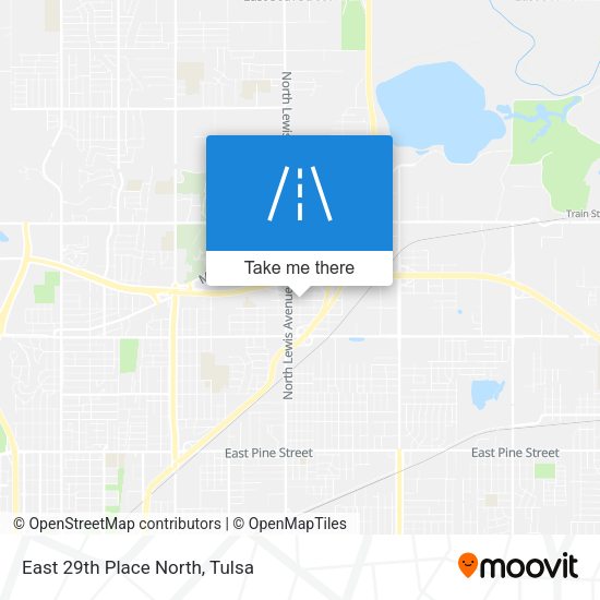 East 29th Place North map