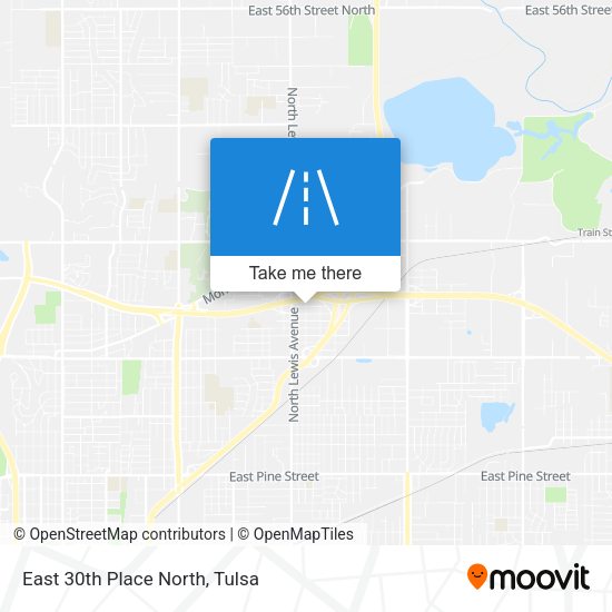 Mapa de East 30th Place North