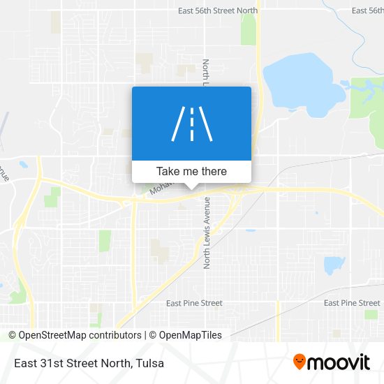 Mapa de East 31st Street North