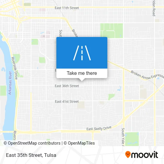 East 35th Street map