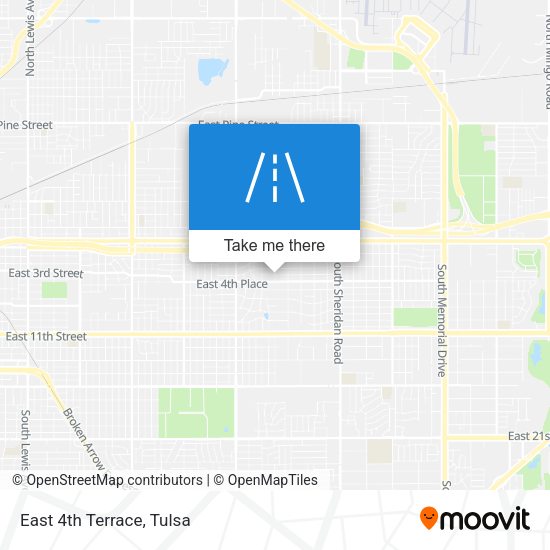 East 4th Terrace map