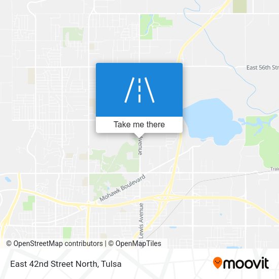 East 42nd Street North map