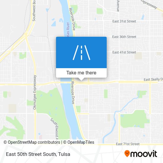 Mapa de East 50th Street South