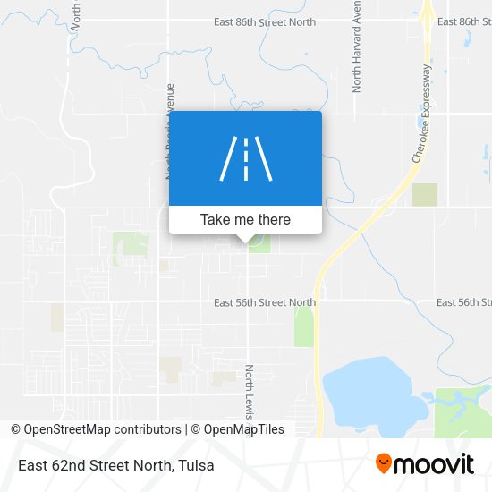 East 62nd Street North map