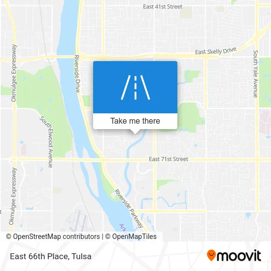 East 66th Place map